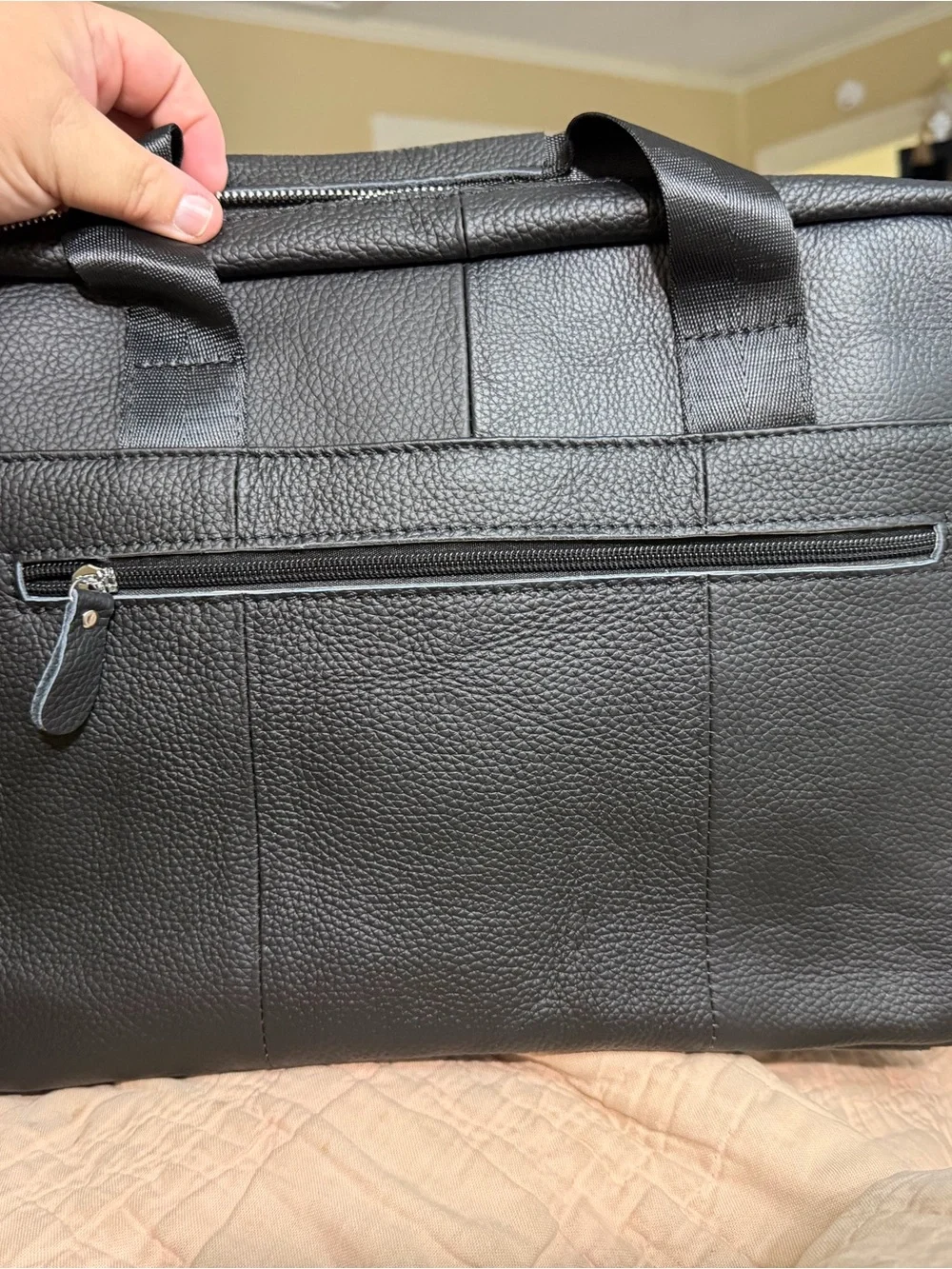 BULLCAPTAIN Laptop for Men Briefcase Bag Leather - MISSING SHOULDER STRAP